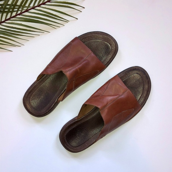 timberland mens leather sandals